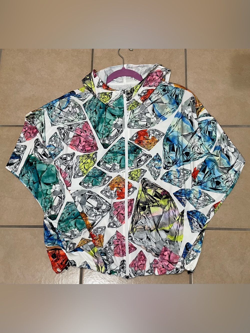 Nike Dri Fit Lightweight Diamond Print Jacket